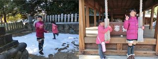 2月神社境内
